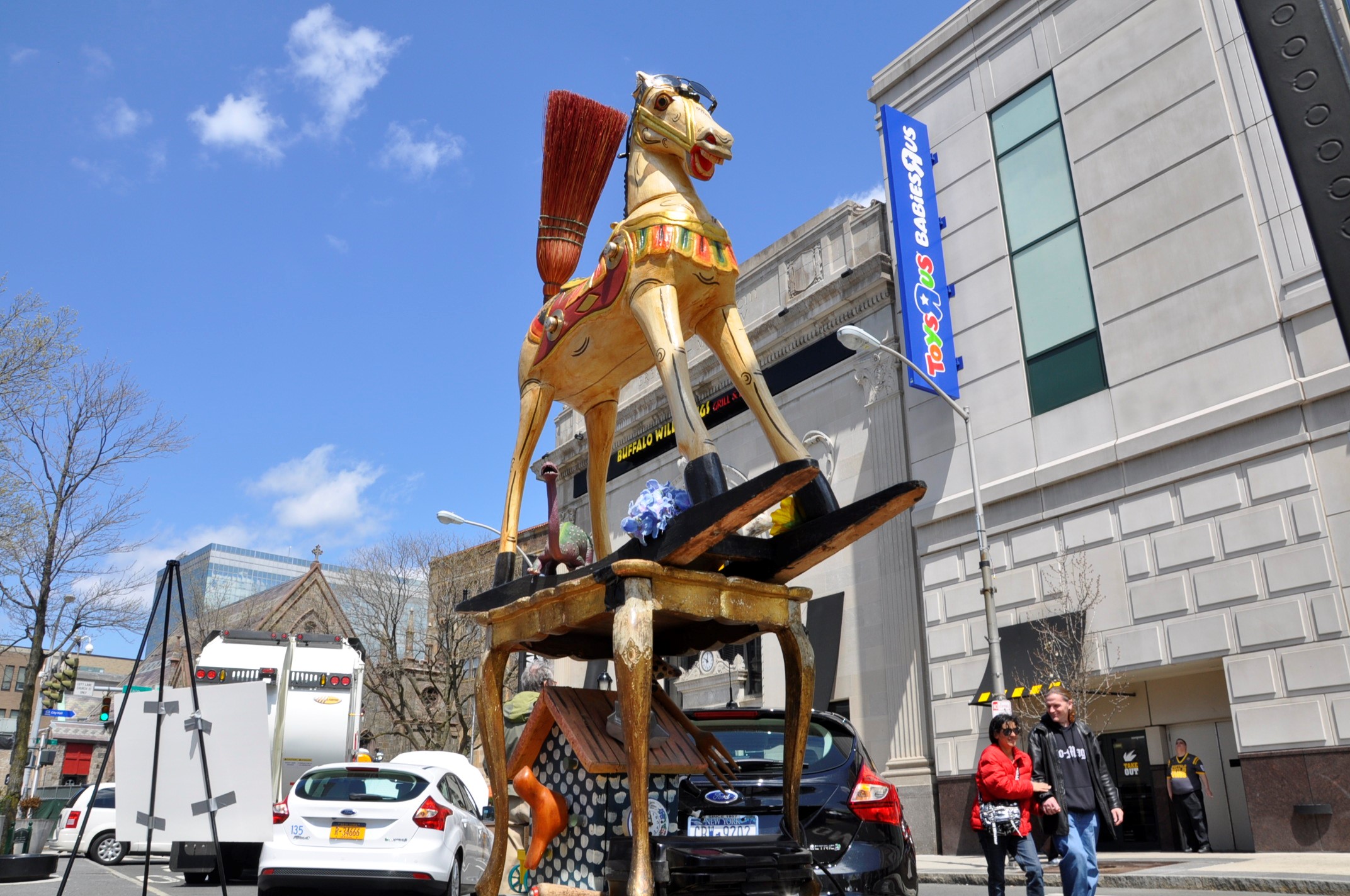 sustain white plains tili sculpture